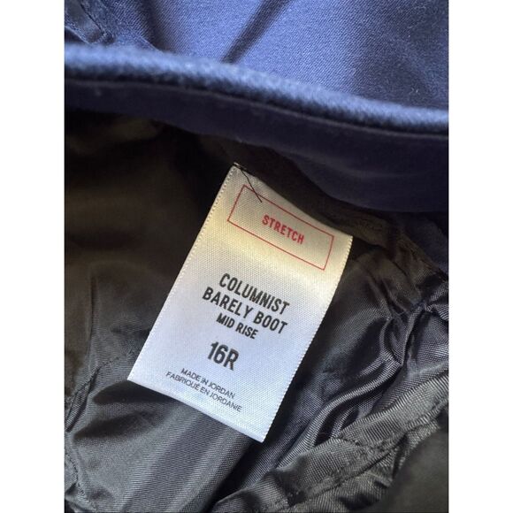 Express16R Columnist Barely Boot Mid Rise  dress pants in cobalt blue - Picture 3 of 4